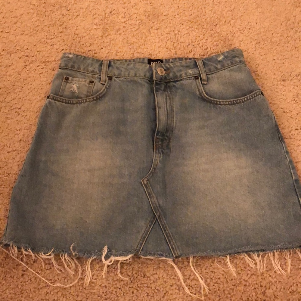 Light blue denim A-line skirt - urban, BDG